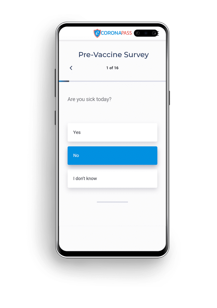 eCorona_pass_phone-PRE-vaccine-survey-contraindications